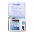 日本蟠桃兒AQUASH水溶蠟筆10色套裝Pentel Watersoluble Crayon with Aquash Brush - 10 Colour Set 日本蟠桃兒AQUASH水溶蠟筆10色套裝Pentel Watersoluble Crayon with Aquash Brush - 10 Colour Set