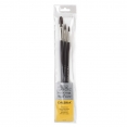 溫莎牛頓GALERIA長桿畫筆3支#1套裝(圓頭 #6,#8, 扁圓頭 #12)WINSOR & NEWTON Galeria Brush Long Handle 3Pk (1) (R #6,#8, FB #12)