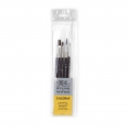 溫莎牛頓GALERIA長桿畫筆5支#1套裝(圓頭 #0,#2,#6, 平頭 3mm, 6mm)WINSOR & NEWTON Galeria Brush Short Handle 5Pk (2) (R #0,#2,#6, F 3mm, 6mm)