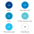 溫莎牛頓PIGMENT麥克筆-6色套裝(藍色系列)WINSOR & NEWTON Set of 6 Pigment Marker - blue tones 溫莎牛頓PIGMENT麥克筆-6色套裝(藍色系列)WINSOR & NEWTON Set of 6 Pigment Marker - blue tones