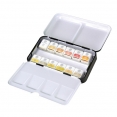 韓國MUNGYO水彩12色半磚套裝 - 金屬色系Mungyo Professional Watercolour 12 Half-pans Set - Metallic 韓國MUNGYO水彩12色半磚套裝 - 金屬色系Mungyo Professional Watercolour 12 Half-pans Set - Metallic