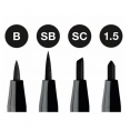 輝柏嘉美術筆4枝裝(黑色)(B, SB, SC, 1.5mm)Faber-Castell PITT India Ink Pen (Black) (B, SB, SC, 1.5mm) 4pcs 輝柏嘉美術筆4枝裝(黑色)(B, SB, SC, 1.5mm)Faber-Castell PITT India Ink Pen (Black) (B, SB, SC, 1.5mm) 4pcs