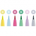 輝柏嘉尼龍軟咀美術筆-粉色系6支裝Faber-Castell PITT Pen Brush Pastel Set, Wallet-6pcs