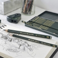 輝柏嘉素描鉛筆(粗桿)5支套裝Faber-Castell Castell 9000 Jumbo Graphite Pencil, Tin of 5pcs. 輝柏嘉素描鉛筆(粗桿)5支套裝Faber-Castell Castell 9000 Jumbo Graphite Pencil, Tin of 5pcs.