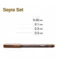 Copic Multiliner 4枝裝-深褐色COPIC MULTILINER 4 Pcs Set - Sepia【新價格】 Copic Multiliner 4枝裝-深褐色COPIC MULTILINER 4 Pcs Set - Sepia【新價格】