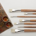 溫莎牛頓畫家油彩平頭仿豬鬃毛纖維畫筆WINSOR & NEWTON Artists' Oil Synthetic Hog Brush Bright 溫莎牛頓畫家油彩平頭仿豬鬃毛纖維畫筆WINSOR & NEWTON Artists' Oil Synthetic Hog Brush Bright