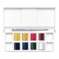 溫莎牛頓COTMAN水彩8色半磚連畫筆套裝 - FloralW&N Cotman Watercolour 8Hp Pocket Set - Floral 溫莎牛頓COTMAN水彩8色半磚連畫筆套裝 - FloralW&N Cotman Watercolour 8Hp Pocket Set - Floral