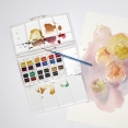 溫莎牛頓COTMAN水彩24色磚裝連畫筆套裝W&N Cotman Water Colour 24 Half Pan Set with Brush 溫莎牛頓COTMAN水彩24色磚裝連畫筆套裝W&N Cotman Water Colour 24 Half Pan Set with Brush