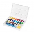 輝柏嘉24色磚裝水彩連畫筆套裝Faber-Castell Solid Water Color Set 24Col.