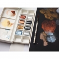 溫莎牛頓COTMAN水彩8色半磚(金屬色)連畫筆套裝Winsor & Newton Cotman Watercolour 8 HP Metallic Pocket Set