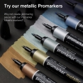 溫莎牛頓麥克筆-6色套裝(金屬系列) NC#0290135WINSOR & NEWTON Set of 6 Metallic Marker 溫莎牛頓麥克筆-6色套裝(金屬系列) NC#0290135WINSOR & NEWTON Set of 6 Metallic Marker