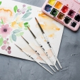 德國KUM x Frau Hölle 水彩畫筆4支套裝KUM x Frau Hölle Brush Set 4Pk 德國KUM x Frau Hölle 水彩畫筆4支套裝KUM x Frau Hölle Brush Set 4Pk