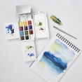 溫莎牛頓COTMAN水彩 12色半磚高雅寫生套裝W&N COTMAN Watercolour Field Box 12 Half Pan Set with Water Carrier 溫莎牛頓COTMAN水彩 12色半磚高雅寫生套裝W&N COTMAN Watercolour Field Box 12 Half Pan Set with Water Carrier