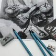 蒙瑪特高壓炭筆3支套裝Mont Marte Woodless Charcoal Pencils 3 pcs. Set 蒙瑪特高壓炭筆3支套裝Mont Marte Woodless Charcoal Pencils 3 pcs. Set