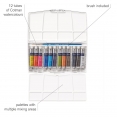 溫莎牛頓COTMAN水彩12色8毫升鋁管連畫筆套裝W&N Cotman Water Colour 12x8ml Tube Set with Brush