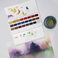 溫莎牛頓COTMAN水彩24色全磚寫生套裝Winsor & Newton COTMAN Watercolour Studio 24's col. WholePans Set 溫莎牛頓COTMAN水彩24色全磚寫生套裝Winsor & Newton COTMAN Watercolour Studio 24's col. WholePans Set