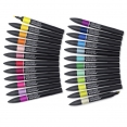 溫莎牛頓專業麥克筆24色套裝 - Student DesignerWINSOR & NEWTON Wallet set of 24 Promarker - Student Designer