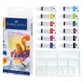 輝柏嘉水彩9毫升12色連調色碟套裝Faber-Castell Watercolour 12x9ml Tube Set with Mixing Palette