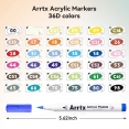Arrtx塑膠彩軟咀麥克筆36色套裝 - 基礎Arrtx Acrylic Brush Marker 36 Colour Basic Set Arrtx塑膠彩軟咀麥克筆36色套裝 - 基礎Arrtx Acrylic Brush Marker 36 Colour Basic Set