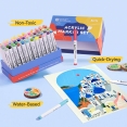 Arrtx塑膠彩軟咀麥克筆60色套裝 - 基礎Arrtx Acrylic Brush Marker 60 Colour Basic Set Arrtx塑膠彩軟咀麥克筆60色套裝 - 基礎Arrtx Acrylic Brush Marker 60 Colour Basic Set