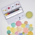 溫莎牛頓COTMAN水彩12色半磚鐵盒套裝W&N Cotman Watercolour 12 Half Pan Set Metal Box