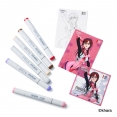 新世紀福音戰士 EVA x Copic Sketch 麥克筆6枝限量套裝 - 真希波Evangelion x Copic Limited Edition 6pc Set - Mari 新世紀福音戰士 EVA x Copic Sketch 麥克筆6枝限量套裝 - 真希波Evangelion x Copic Limited Edition 6pc Set - Mari