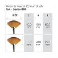 溫莎牛頓Cotman水彩888系列扇型短桿畫筆WINSOR & NEWTON Cotman Series 888 Fan Short Handle 